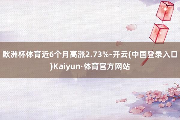 欧洲杯体育近6个月高涨2.73%-开云(中国登录入口)Kaiyun·体育官方网站
