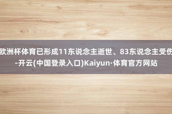 欧洲杯体育已形成11东说念主逝世、83东说念主受伤-开云(中国登录入口)Kaiyun·体育官方网站