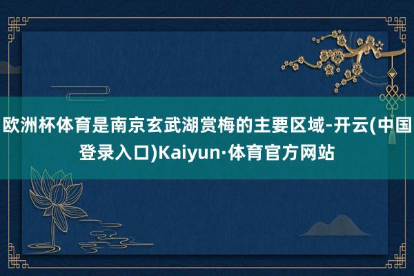 欧洲杯体育是南京玄武湖赏梅的主要区域-开云(中国登录入口)Kaiyun·体育官方网站