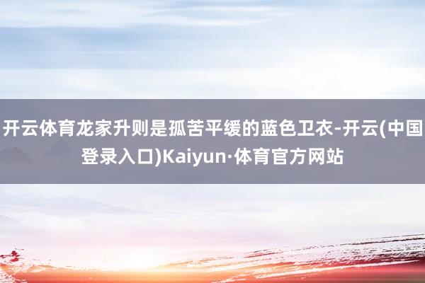 开云体育龙家升则是孤苦平缓的蓝色卫衣-开云(中国登录入口)Kaiyun·体育官方网站